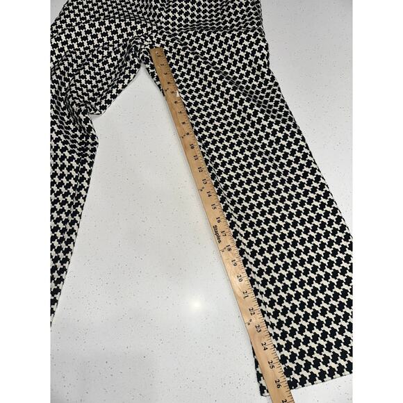 Trina Turk Pants Wide Leg Cropped Houndstooth Pockets Career Office Casual 6 - Picture 7 of 11